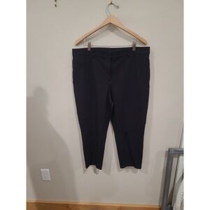 Chico's So Slimming Women's SZ 14 Black Cropped Pants. Comfort Casual everyday